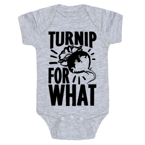 Turnip For What Baby One-Piece