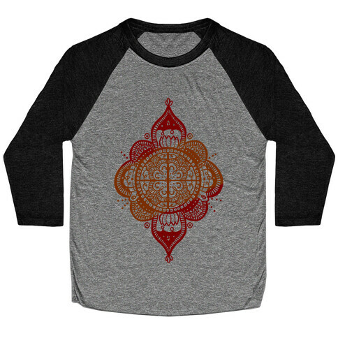 Rangoli Inspiration Pattern Baseball Tee