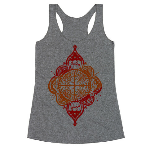 Rangoli Inspiration Pattern Racerback Tank Top