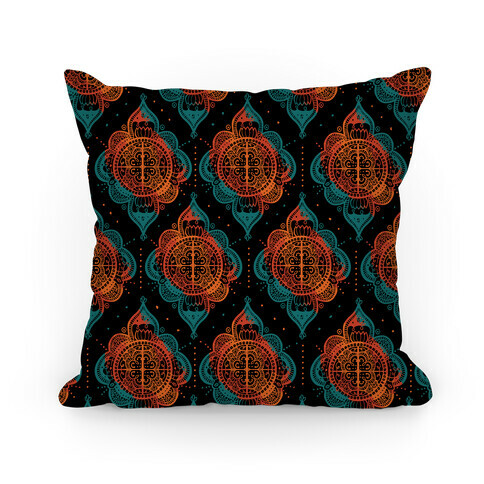 Rangoli Inspiration Pattern Pillow