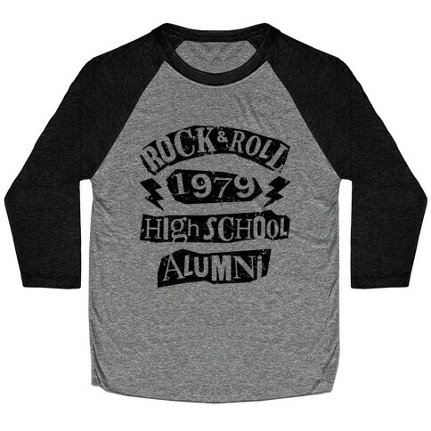 Rock And Roll High School Alumni Baseball Tee