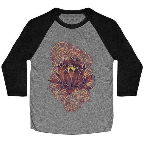 Lotus Flower Baseball Tee