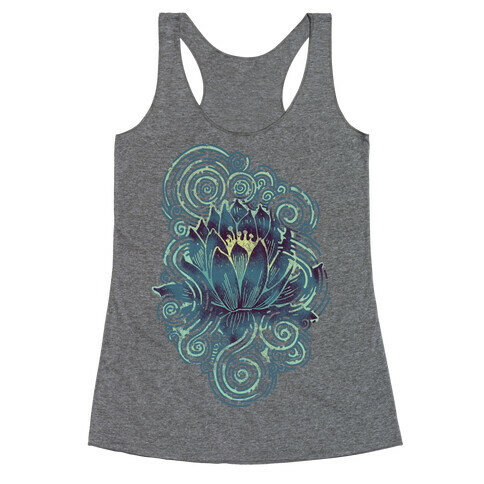 Lotus Flower Racerback Tank Top