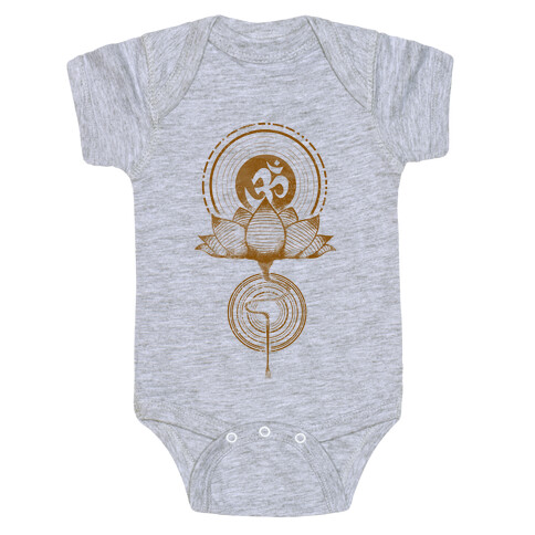 Aum and Lotus Baby One-Piece