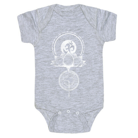 Aum and Lotus Baby One-Piece