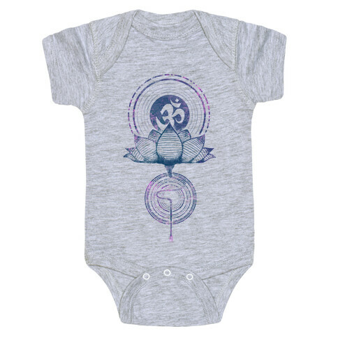 Aum and Lotus Baby One-Piece