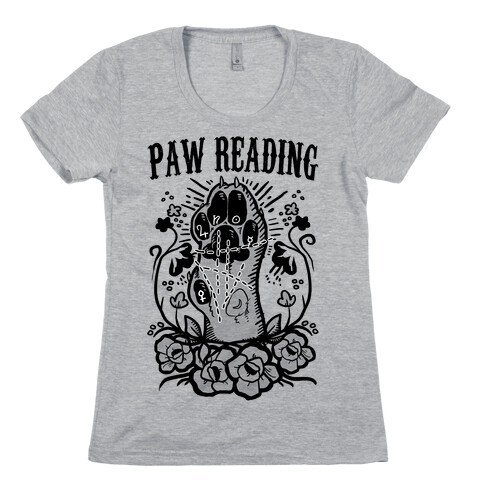 Paw Reading Womens T-Shirt