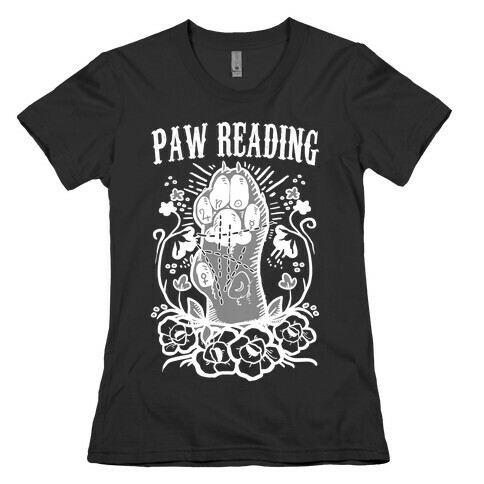 Paw Reading Womens T-Shirt