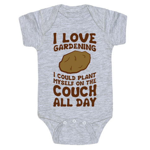 I Love Gardening Baby One-Piece