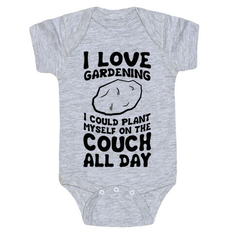 I Love Gardening Baby One-Piece