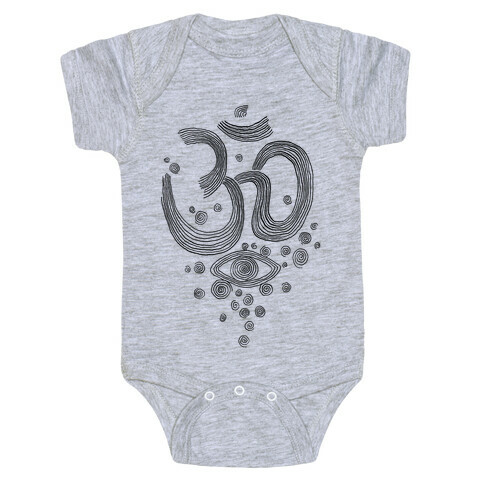 Om And Eye Baby One-Piece