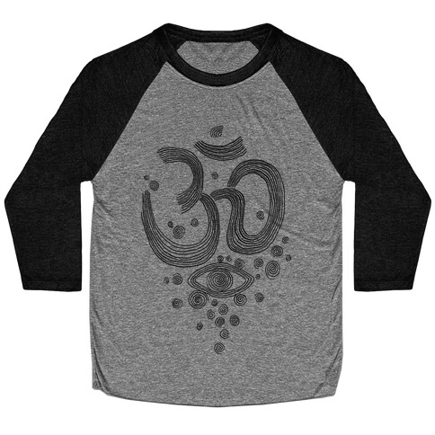 Om And Eye Baseball Tee