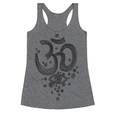 Om And Eye Racerback Tank Top