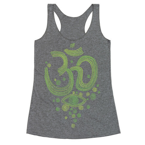 Om And Eye Racerback Tank Top