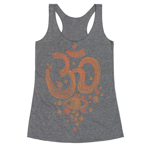 Om And Eye Racerback Tank Top