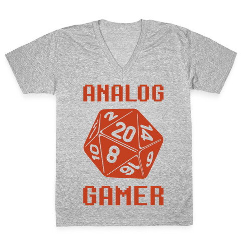 Analog Gamer V-Neck Tee Shirt