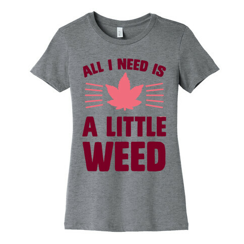 All I Need Is A Little Weed Womens T-Shirt