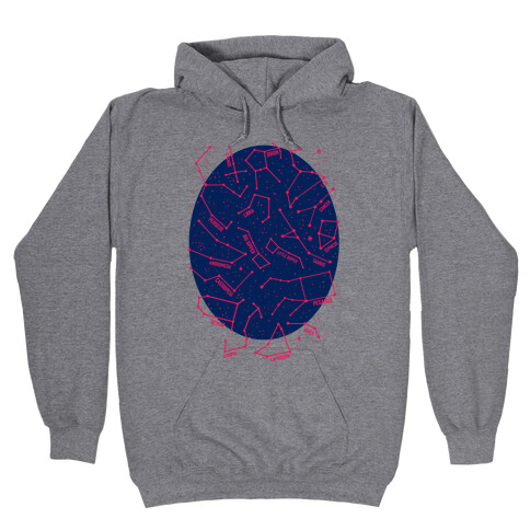 Constellation Star Pattern Hooded Sweatshirt