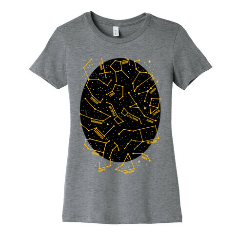 Constellation Star Pattern Womens T-Shirt