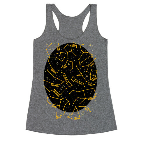 Constellation Star Pattern Racerback Tank Top