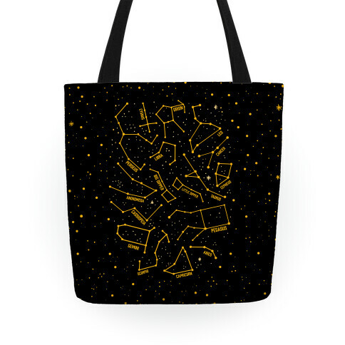 Constellation Star Pattern Tote