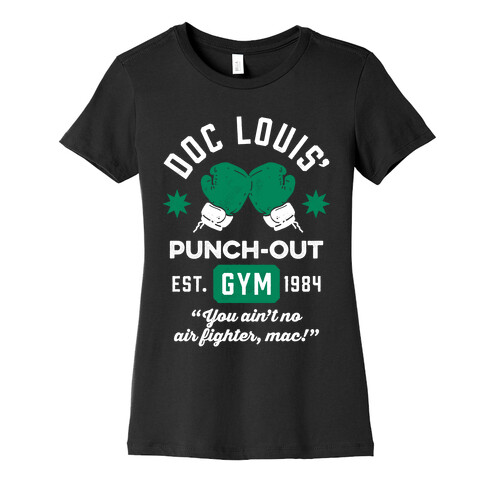 Doc Louis' Punch Out Gym Womens T-Shirt