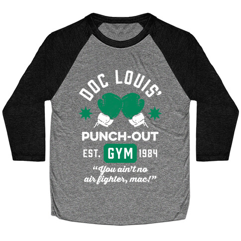 Doc Louis' Punch Out Gym Baseball Tee