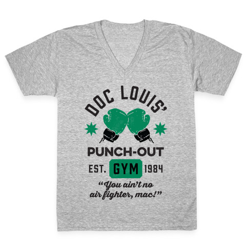 Doc Louis' Punch Out Gym V-Neck Tee Shirt