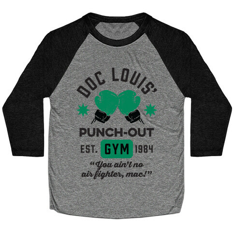 Doc Louis' Punch Out Gym Baseball Tee
