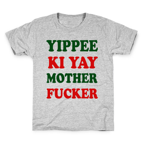 Yippee Ki Yay Mother F***er (baseball) Kids T-Shirt