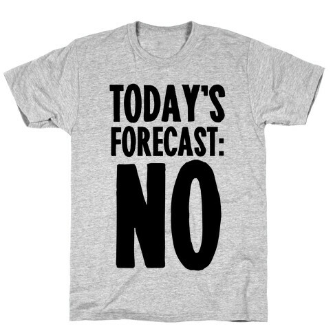 Today's Forecast: NO T-Shirt
