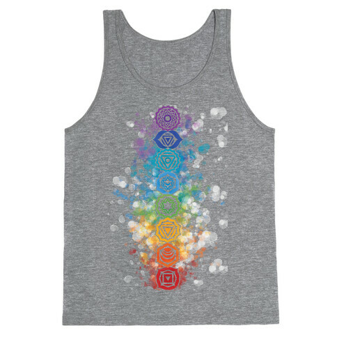 Watercolor Chakra Symbols Tank Top