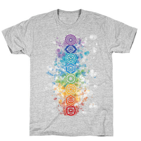 Watercolor Chakra Symbols T-Shirt