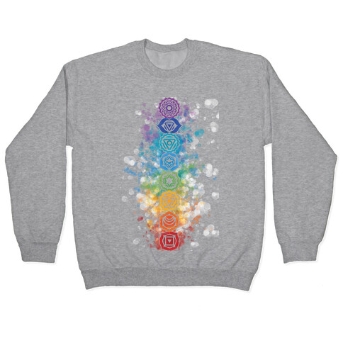 Watercolor Chakra Symbols Pullover