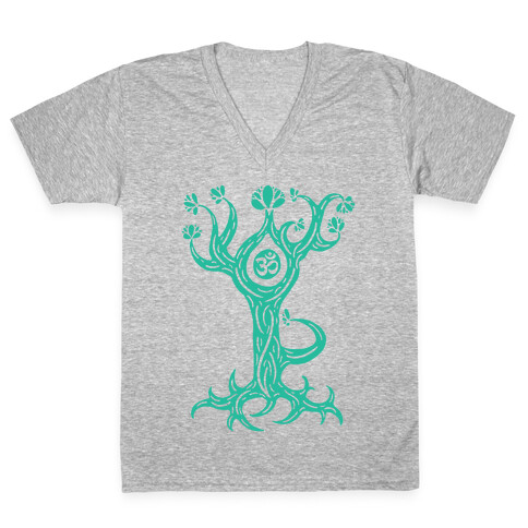 The Tree Pose V-Neck Tee Shirt