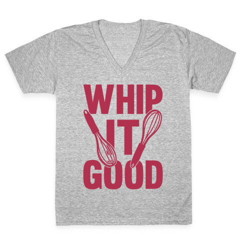 Whip It Good V-Neck Tee Shirt
