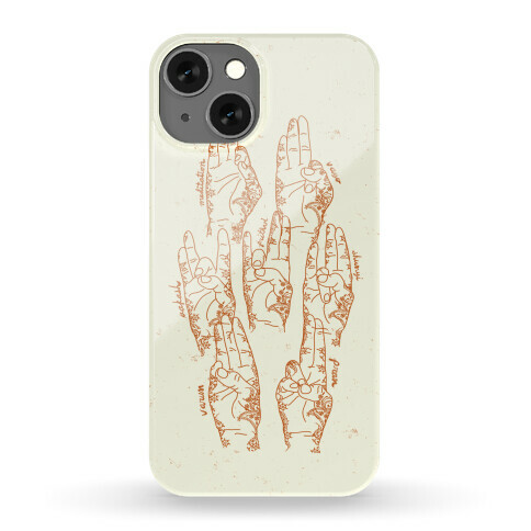 Healing Yoga Mudras Phone Case