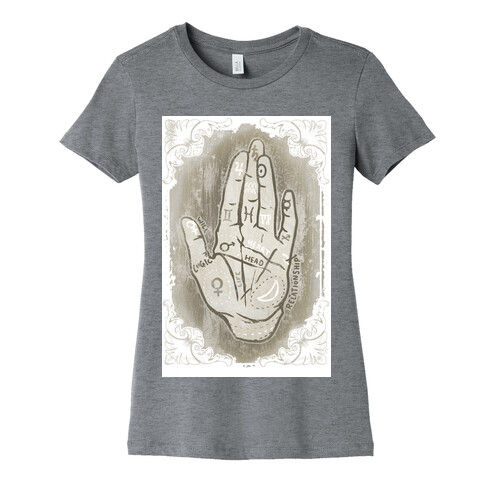 Palm Reading Womens T-Shirt