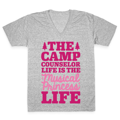 Camping Princess V-Neck Tee Shirt