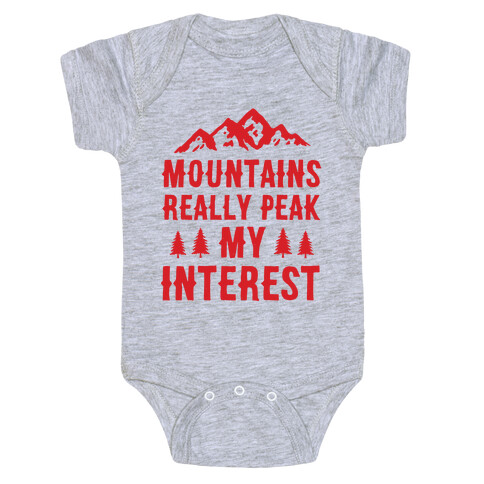 Mountains Really Peak My Interest Baby One-Piece