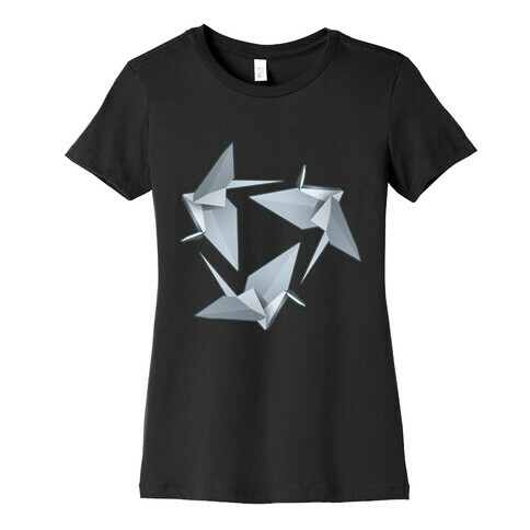 Origami Paper Crane Womens T-Shirt