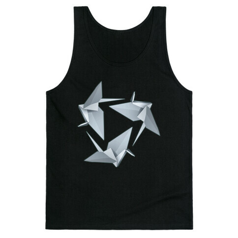 Origami Paper Crane Tank Top