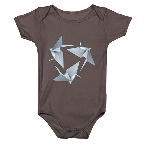 Origami Paper Crane Baby One-Piece