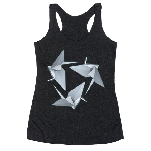 Origami Paper Crane Racerback Tank Top