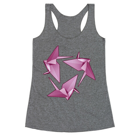 Origami Paper Crane Racerback Tank Top