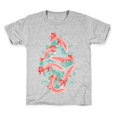 Cute Pastel Axolotls Kids T-Shirt