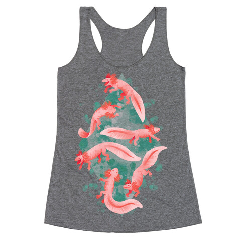 Cute Pastel Axolotls Racerback Tank Top