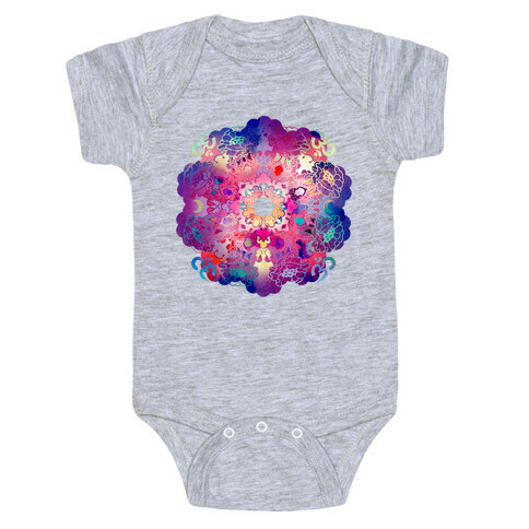 Colorful Yoga Tee Baby One-Piece
