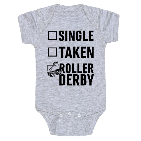 Single, Taken, Roller Derby Baby One-Piece