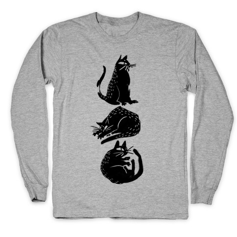 Cat Shapes Long Sleeve T-Shirt